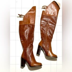 Brown Heeled Boots